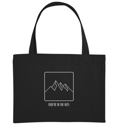 Find Me In The Alps - Organic Shopping-Bag - Sauba Bleim