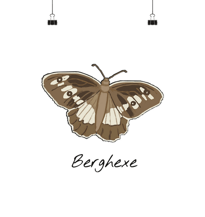 Berghexe - Poster Din A4 (hoch) - Sauba Bleim
