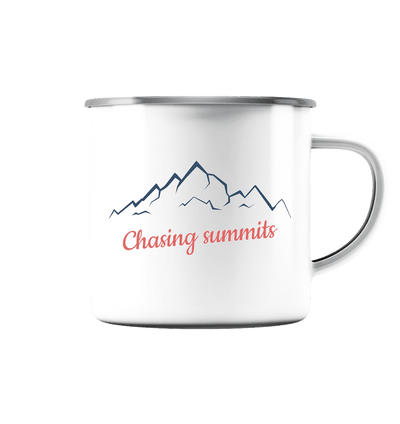 Chasing summits - Emaille Tasse - Sauba Bleim