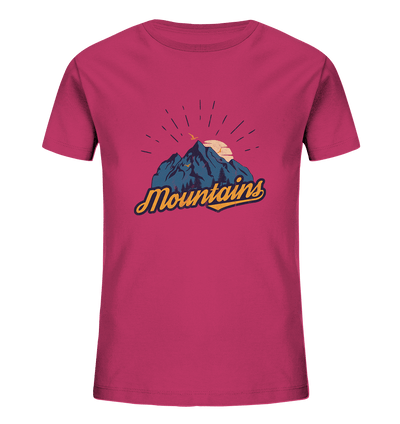 Vintage Mountains - Kids Organic Shirt - Sauba Bleim