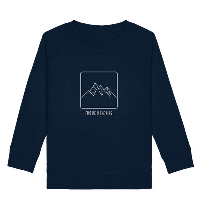 Find Me In The Alps - Kids Organic Sweatshirt - Sauba Bleim