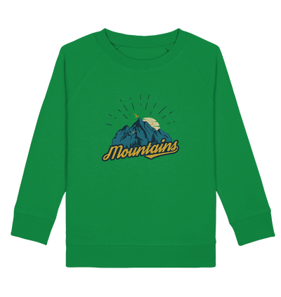 Vintage Mountains - Kids Organic Sweatshirt - Sauba Bleim