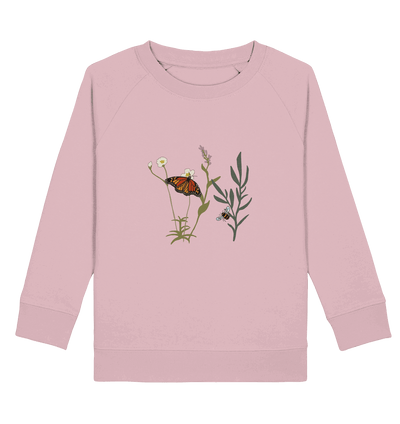 Blumenwiese - Kids Organic Sweatshirt - Sauba Bleim
