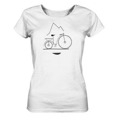 Ride & Smile - Ladies Organic Shirt - Sauba Bleim