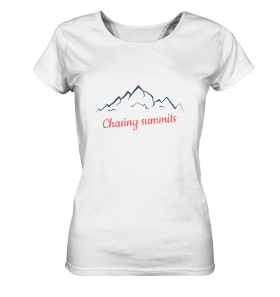 Chasing Summits - Ladies Organic Shirt - Sauba Bleim