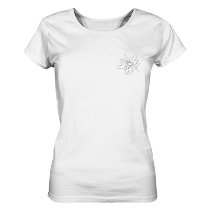 Edelweiss, black  - Ladies Organic Shirt - Sauba Bleim