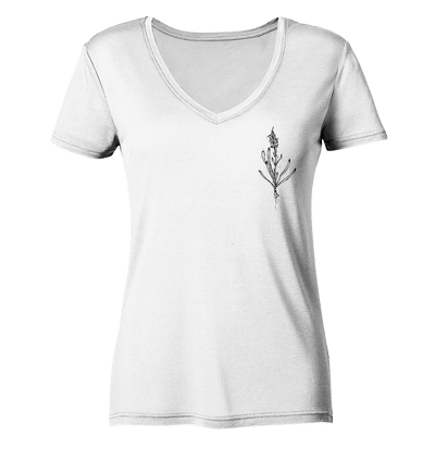 Nigritella Nigra - Ladies Organic V-Neck Shirt - Sauba Bleim