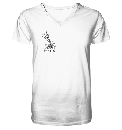 Enzian - Mens Organic V-Neck Shirt - Sauba Bleim