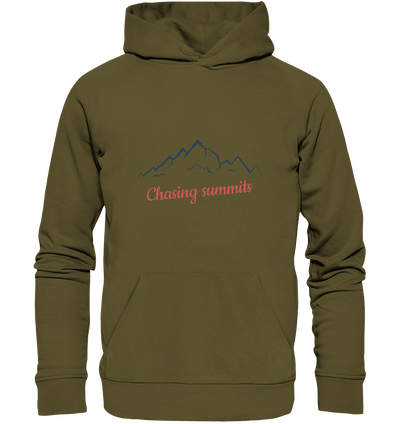 Chasing Summits - Organic Hoodie - Sauba Bleim