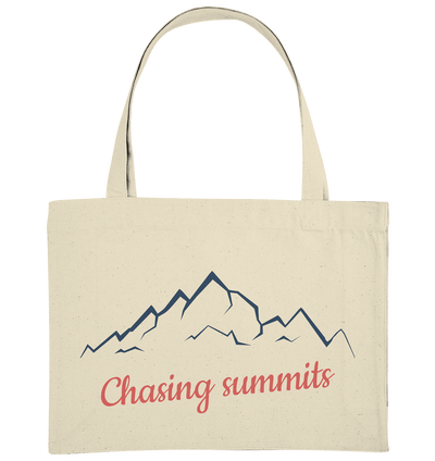 Chasing Summits - Organic Shopping-Bag - Sauba Bleim