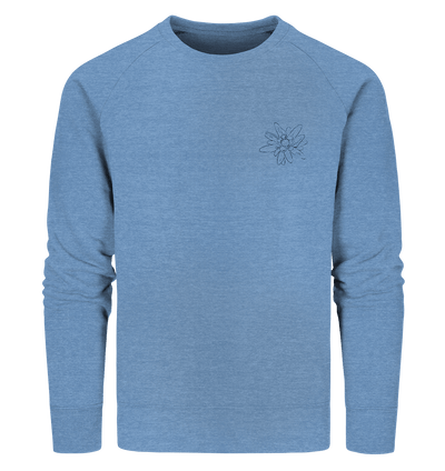 Edelweiss, black - Organic Sweatshirt - Sauba Bleim