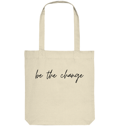be the change - Organic Tote-Bag - Sauba Bleim
