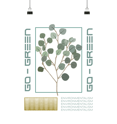 environmentalism - Poster Din A2 (hoch) - Sauba Bleim